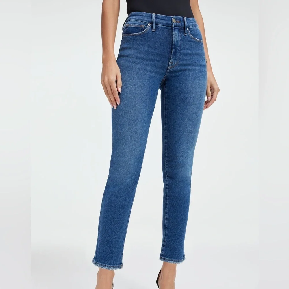 Good American Good Classic Slim Straight Jeans Size 8/29 NWT - Picture 3 of 16